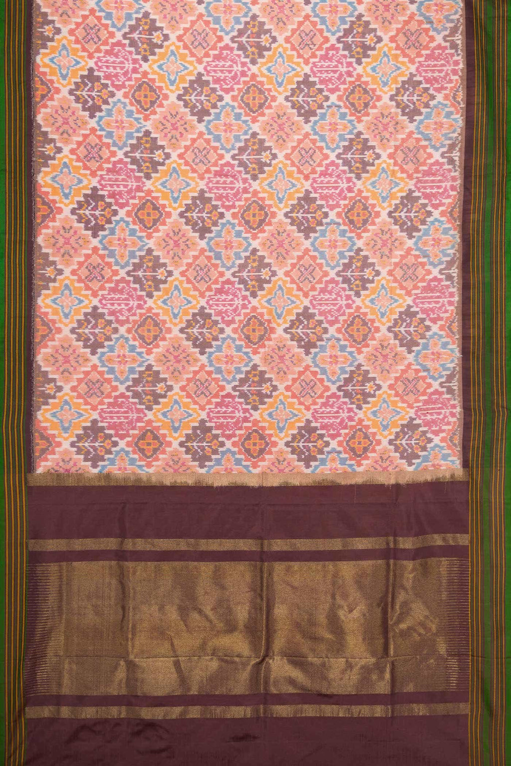 Multi Double Ikat Saree