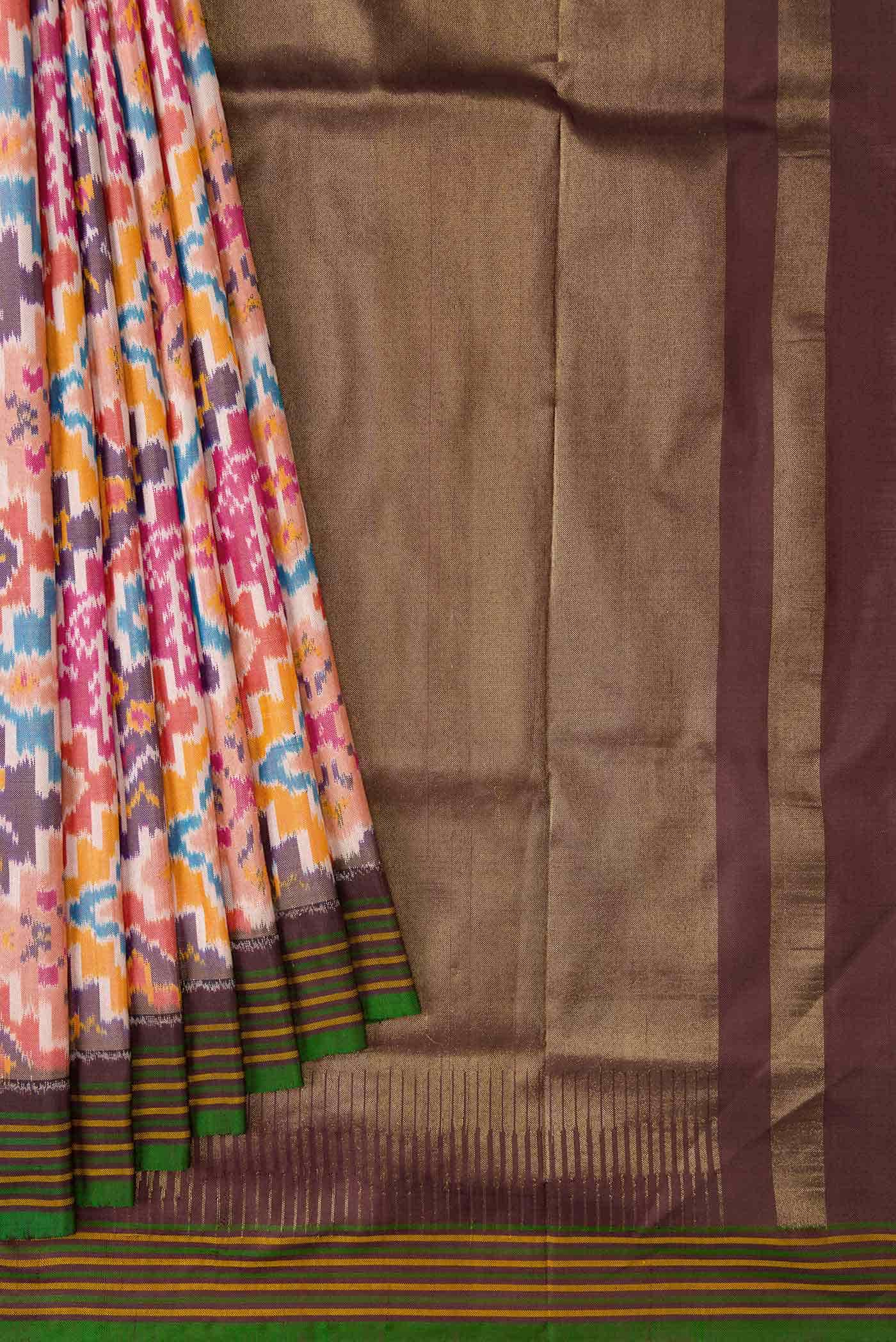 Multi Double Ikat Saree
