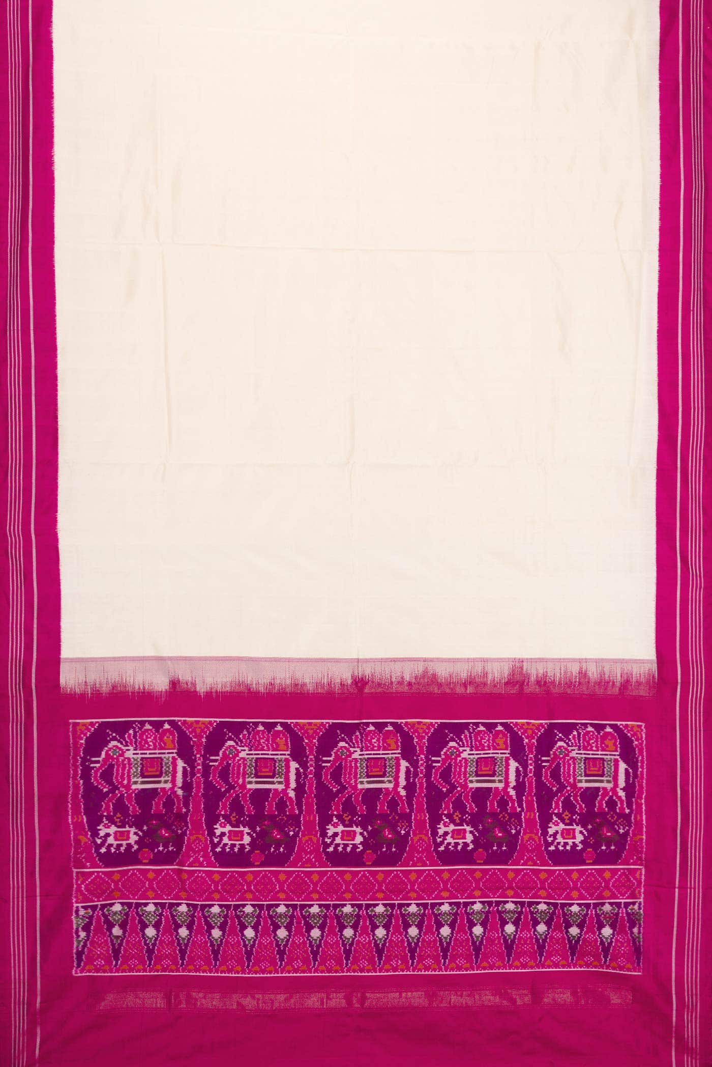 Sandal Dual Tone Double Ikat Saree