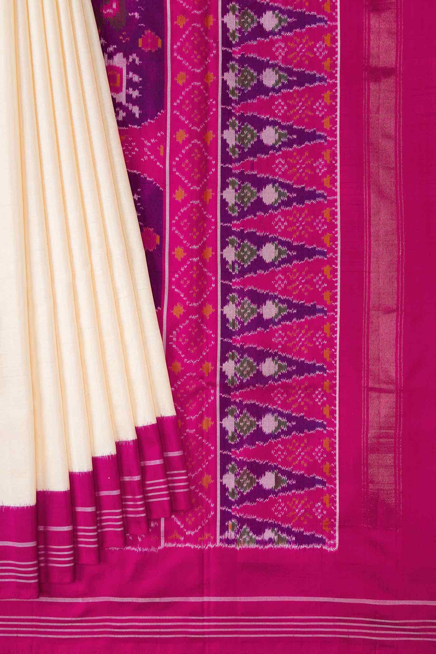 Sandal Dual Tone Double Ikat Saree