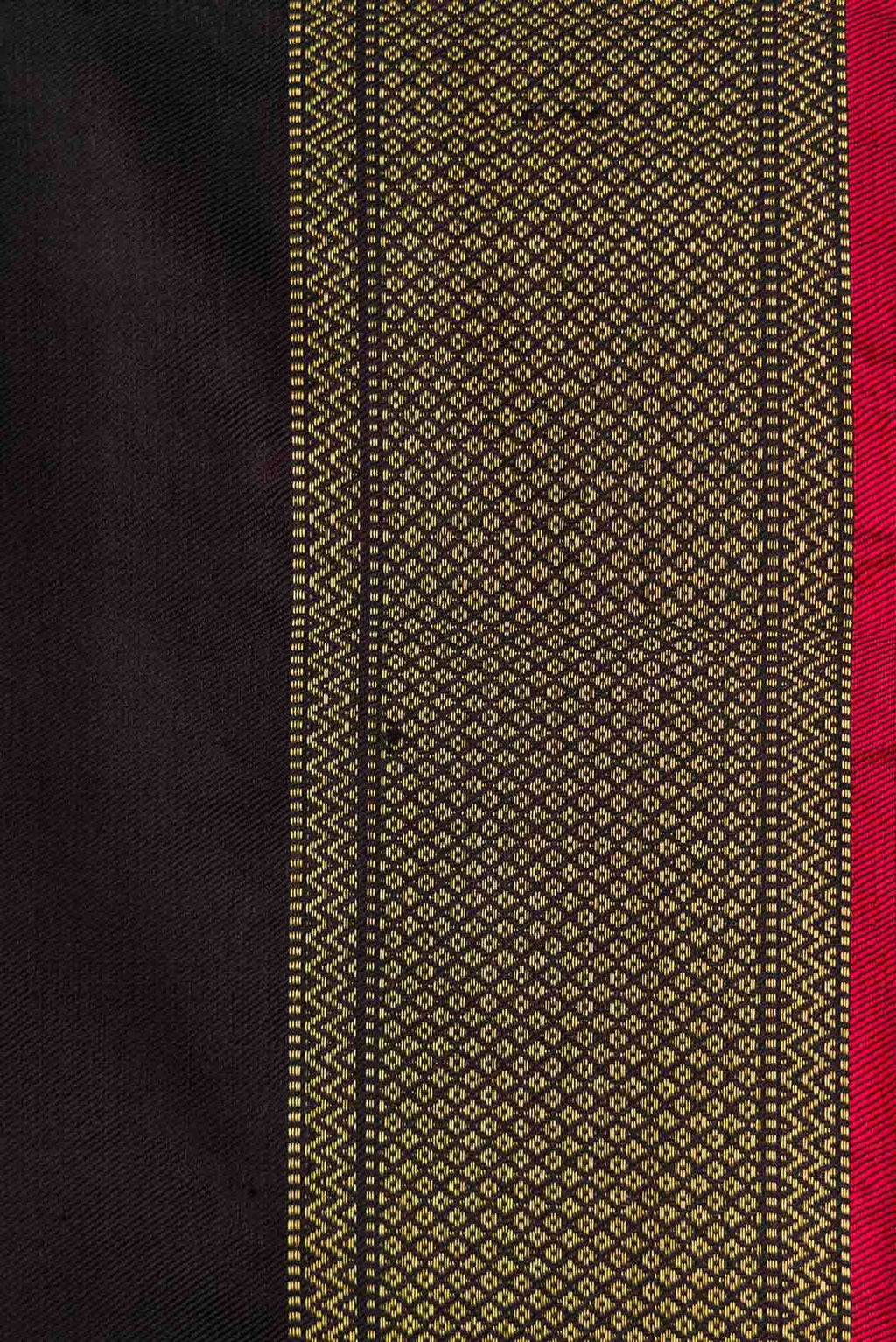 Black Dual Tone Double Ikat Saree