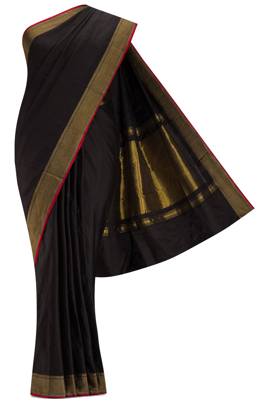 Black Dual Tone Double Ikat Saree