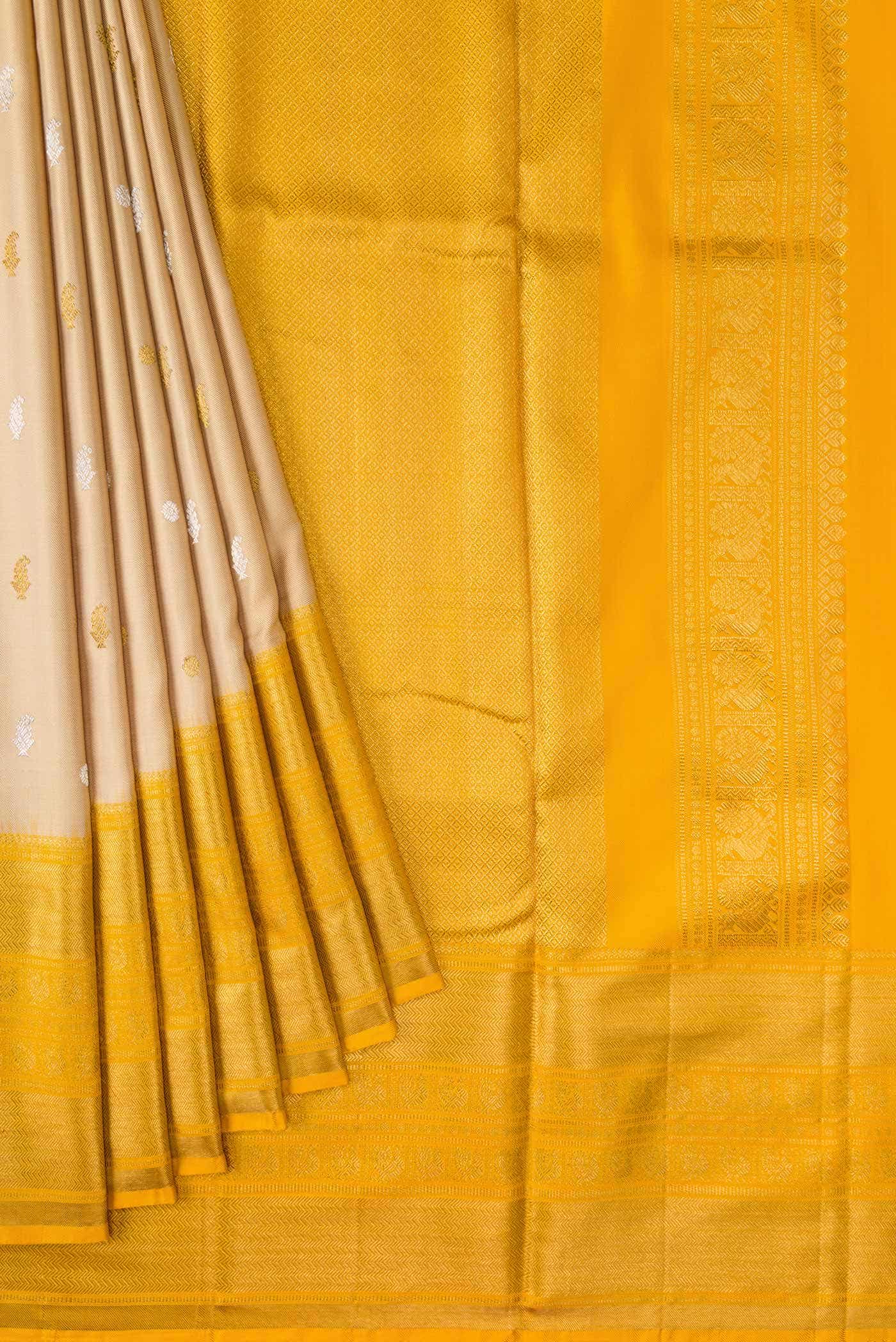 Sandal Double Ikat Saree
