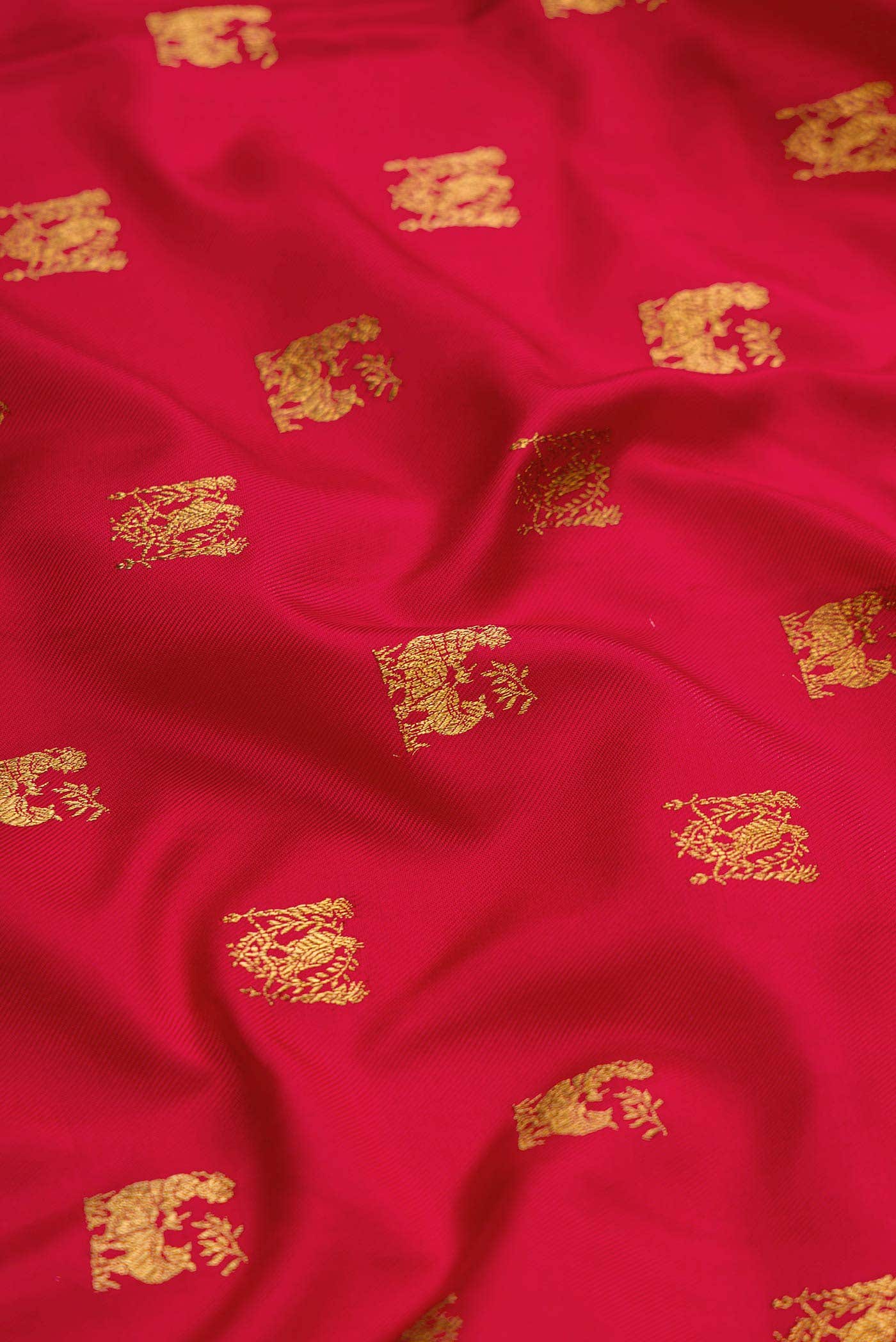 Red Double Ikat Saree