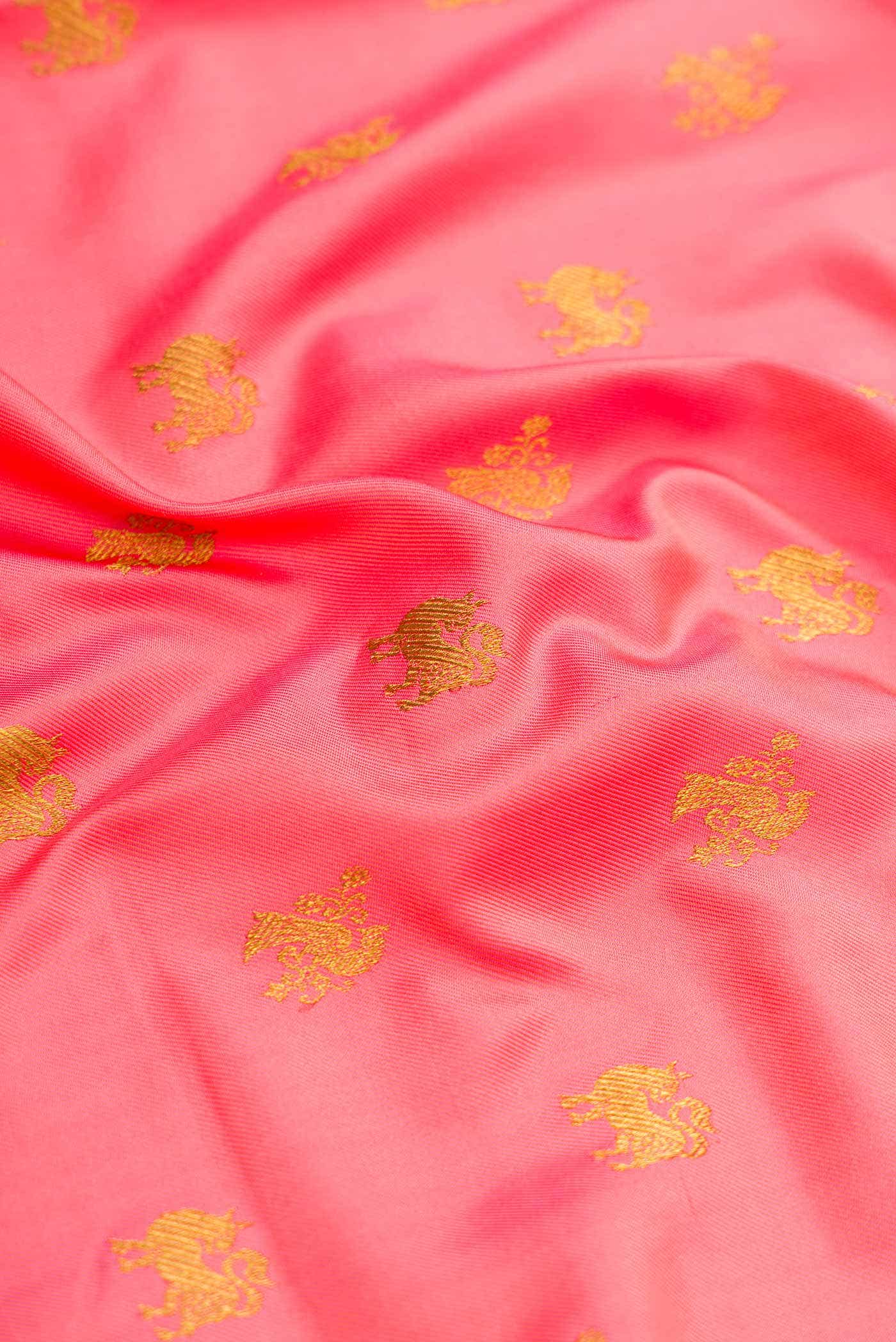 Peach Double Ikat Saree