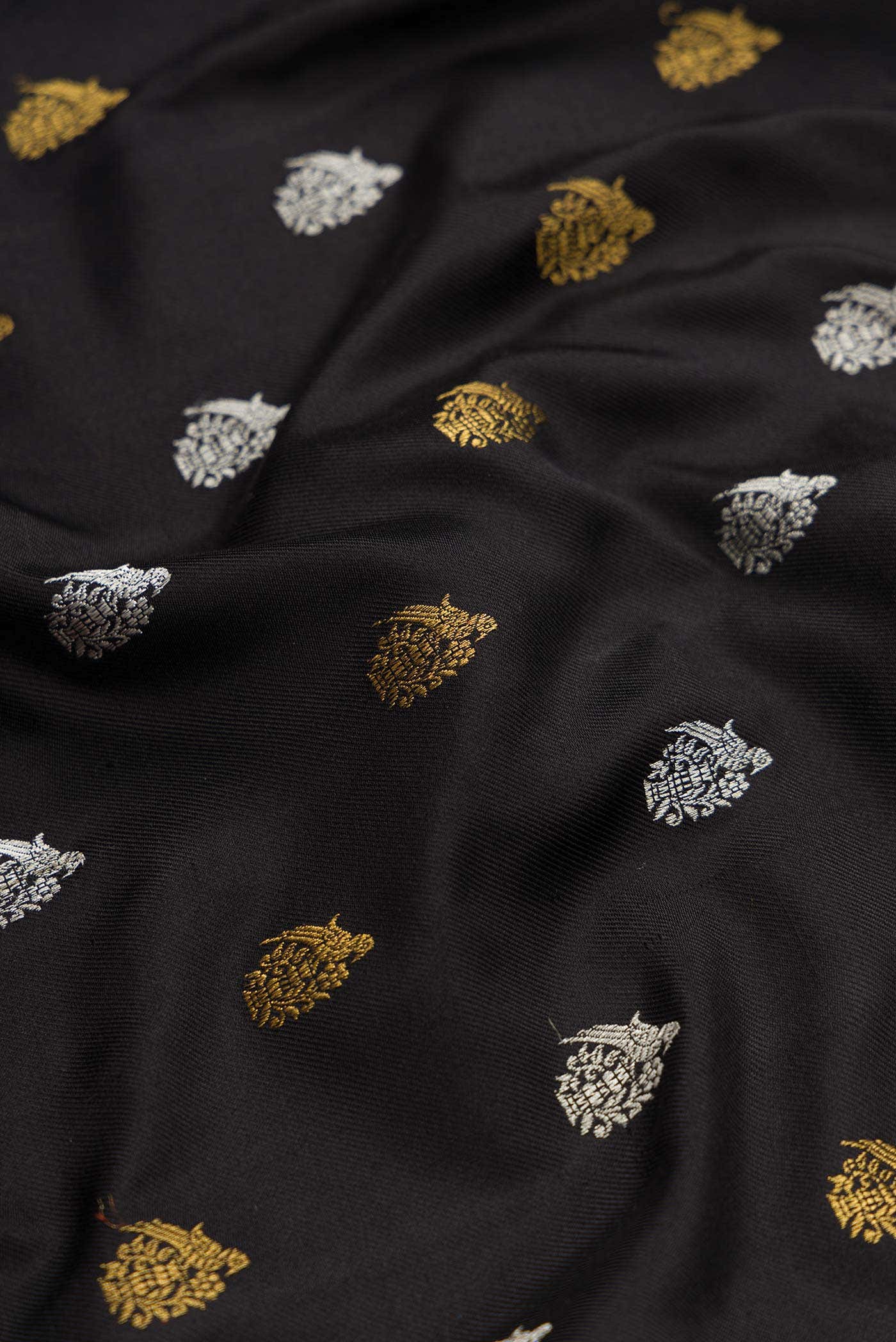 Black Double Ikat Saree