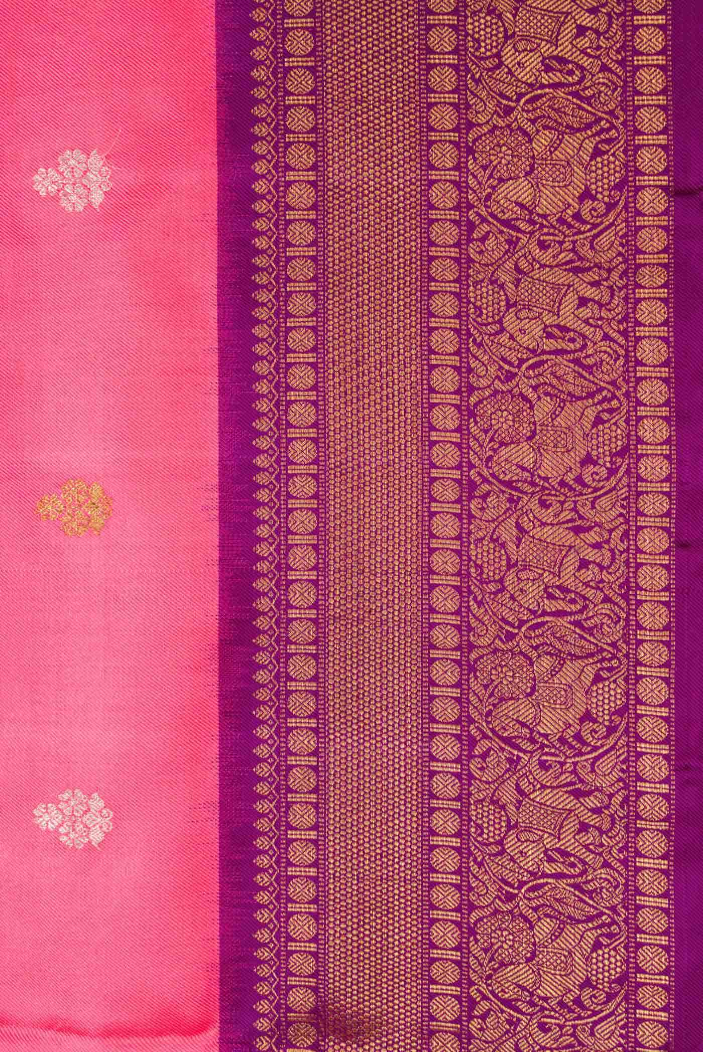Pink Double Ikat Saree