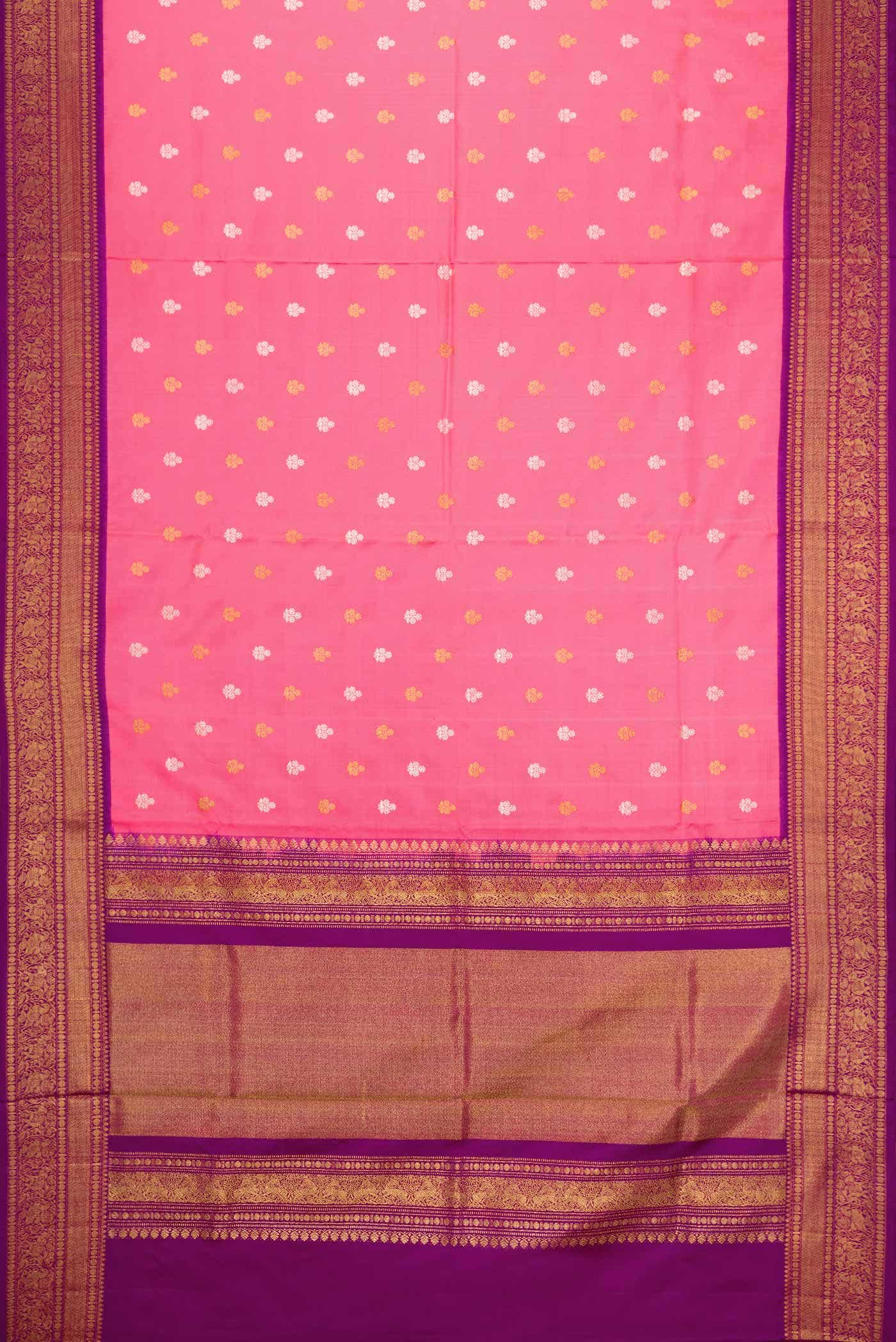 Pink Double Ikat Saree