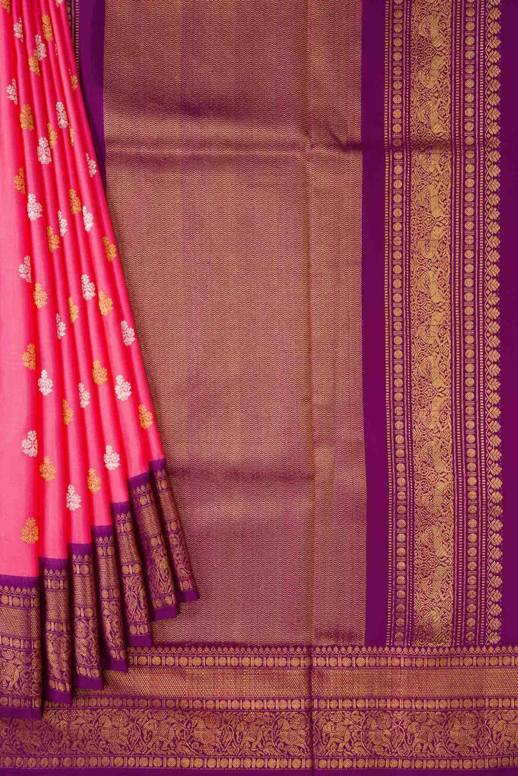 Pink Double Ikat Saree