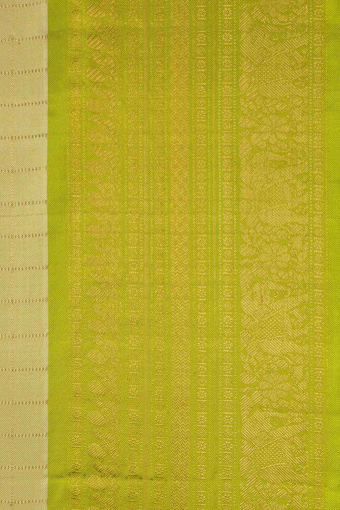 Pista Green Dual Tone Double Ikat Saree