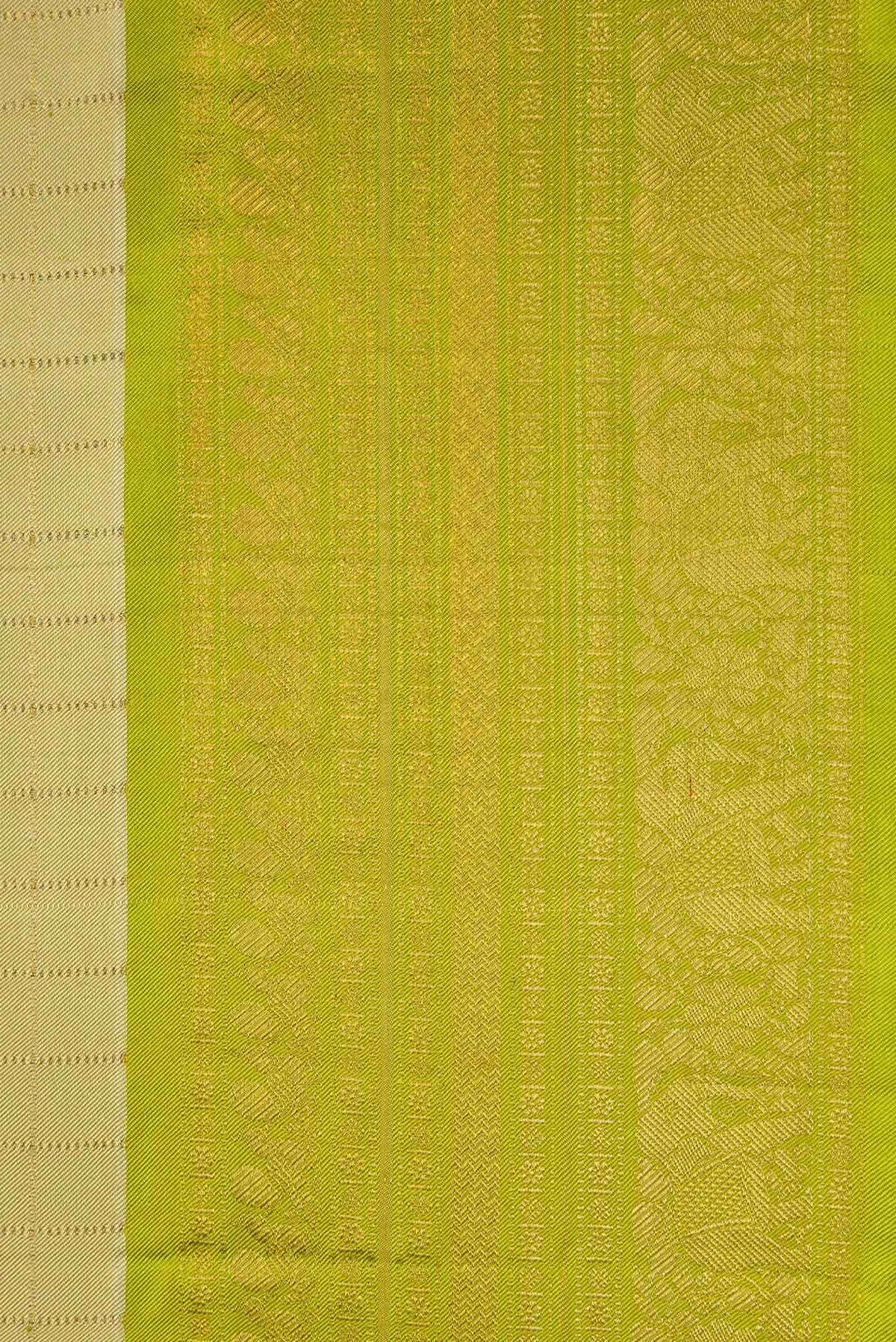 Pista Green Dual Tone Double Ikat Saree