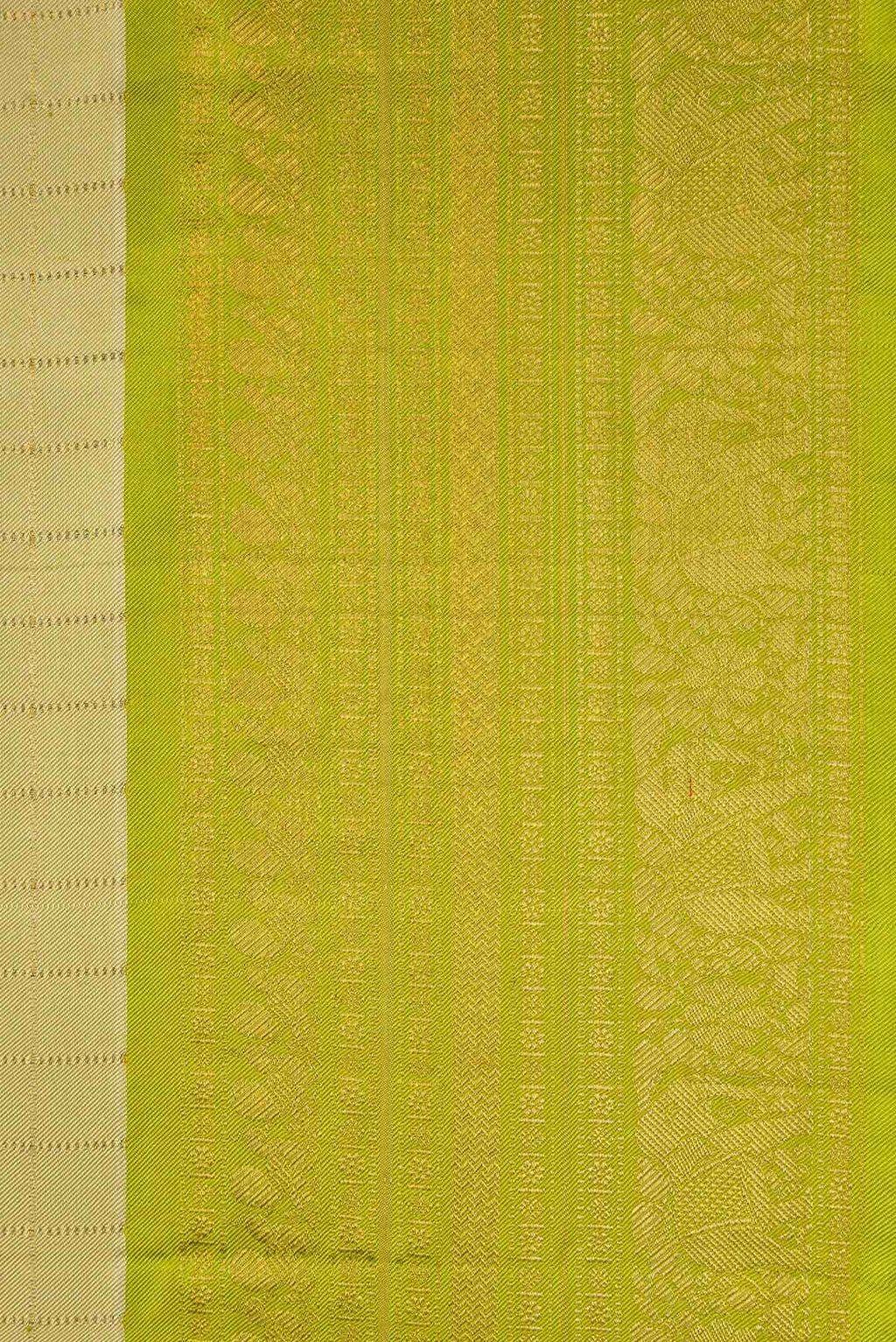 Pista Green Dual Tone Double Ikat Saree