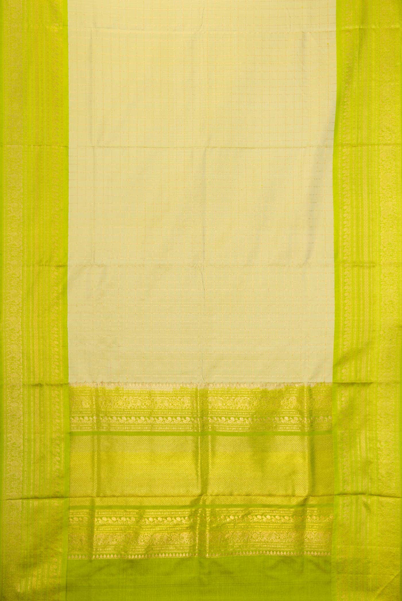 Pista Green Dual Tone Double Ikat Saree
