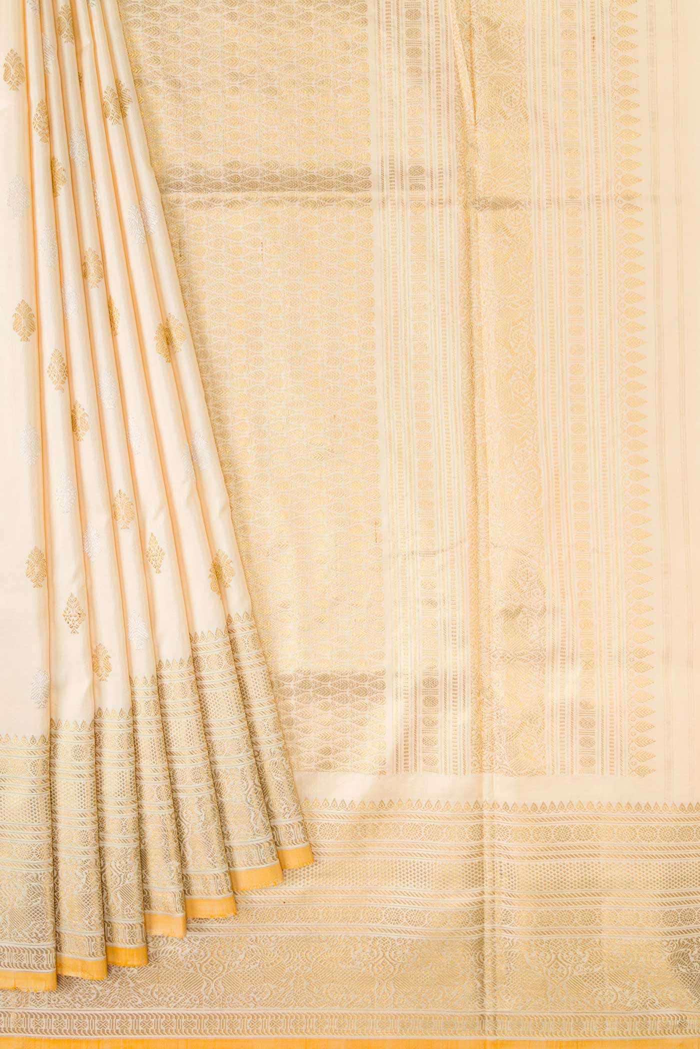 Sandal Double Ikat Saree