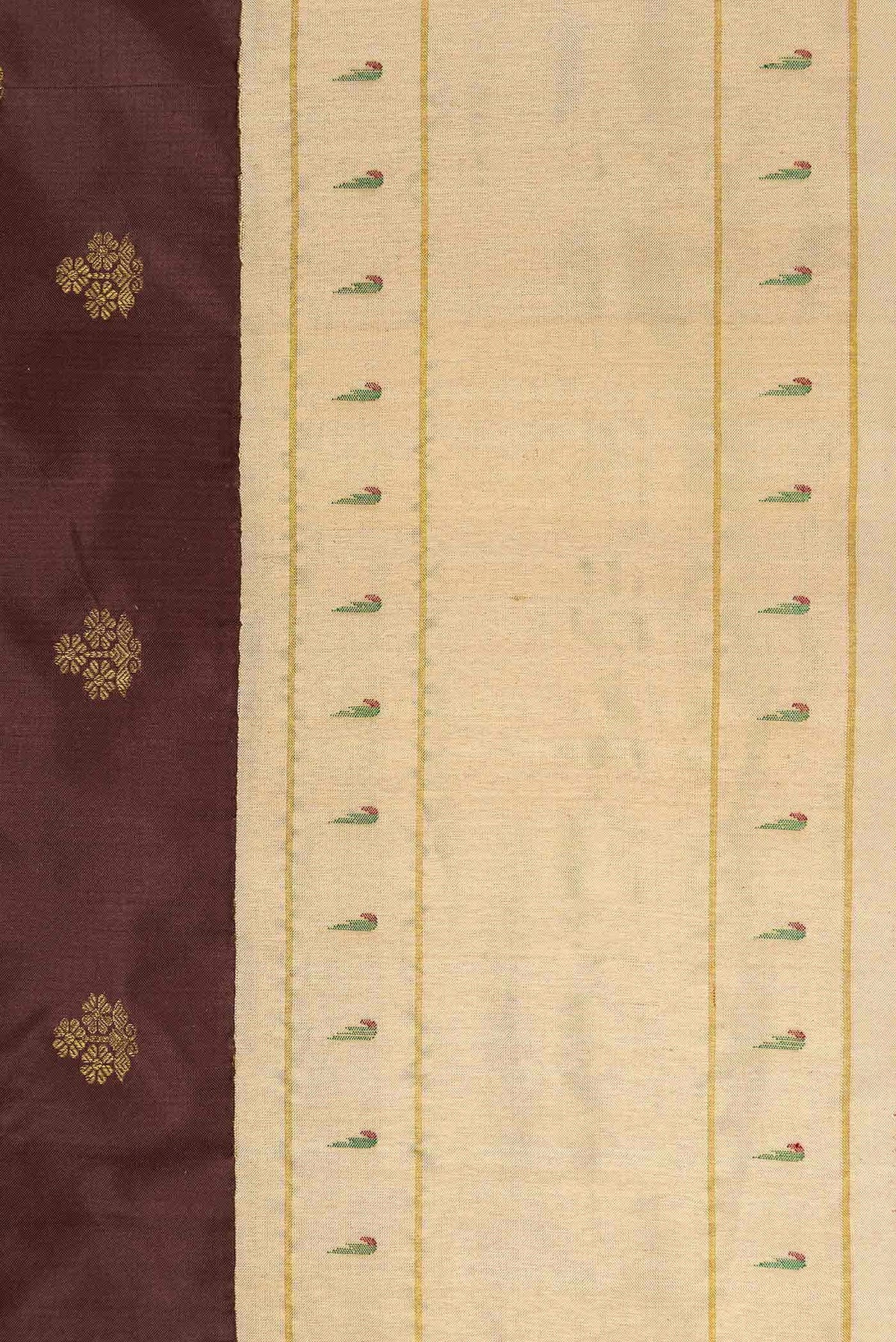 Coffee Brown Paithani Silk Saree