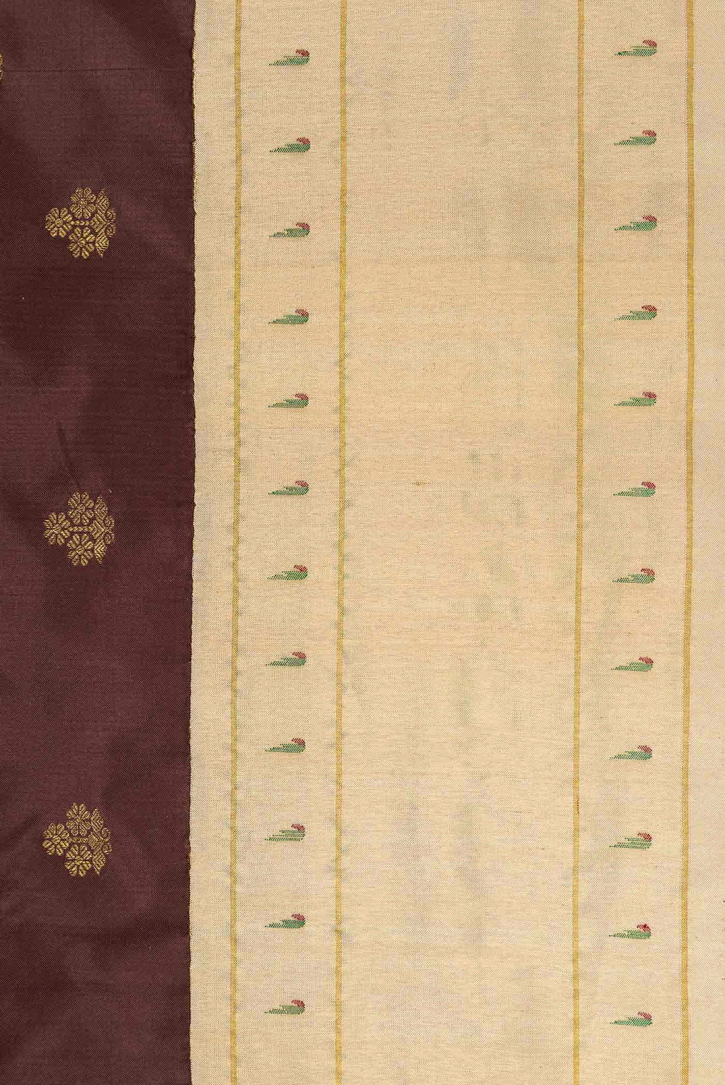 Brown Double Ikat Saree