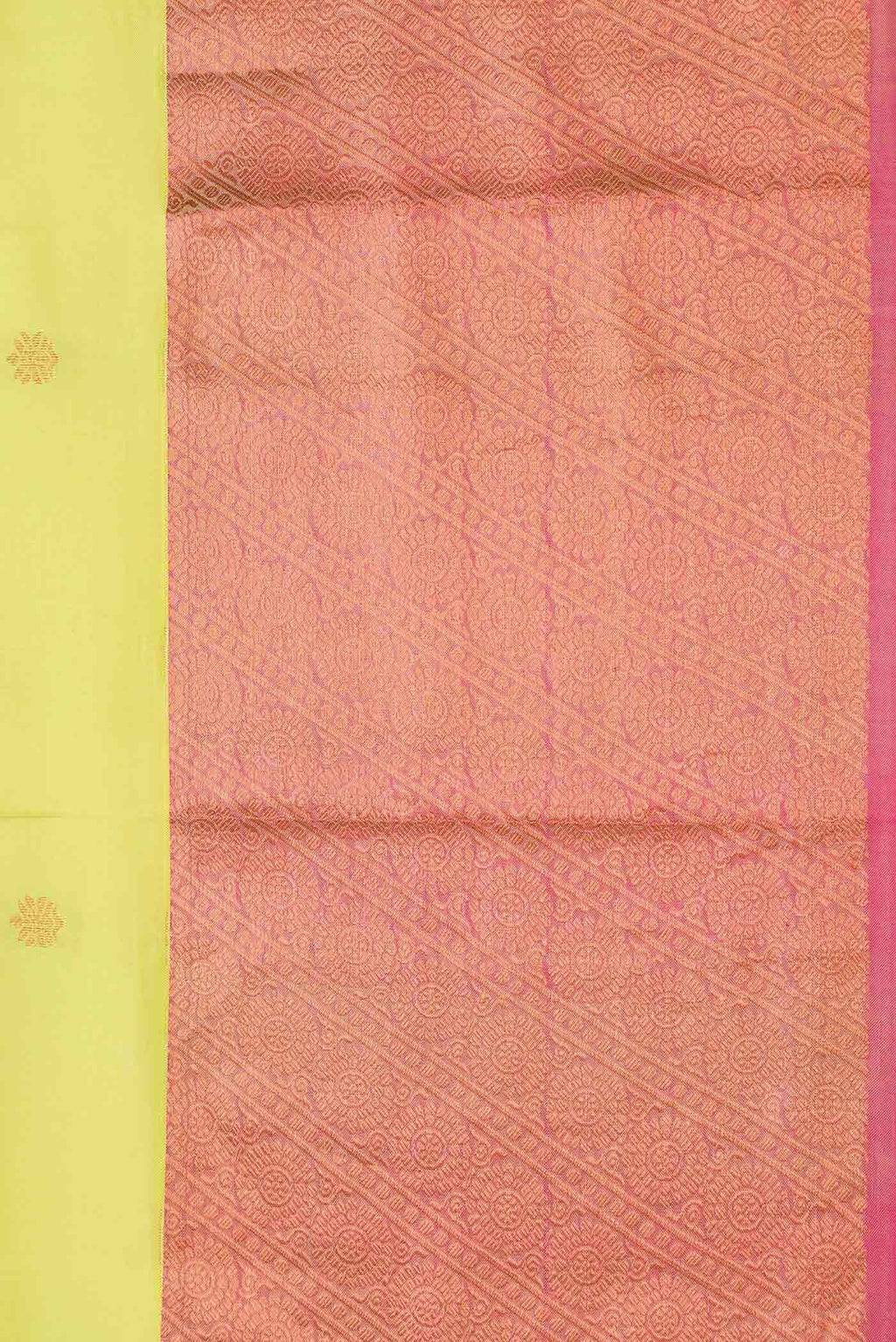Pista Green Kanchipuram Silk Saree