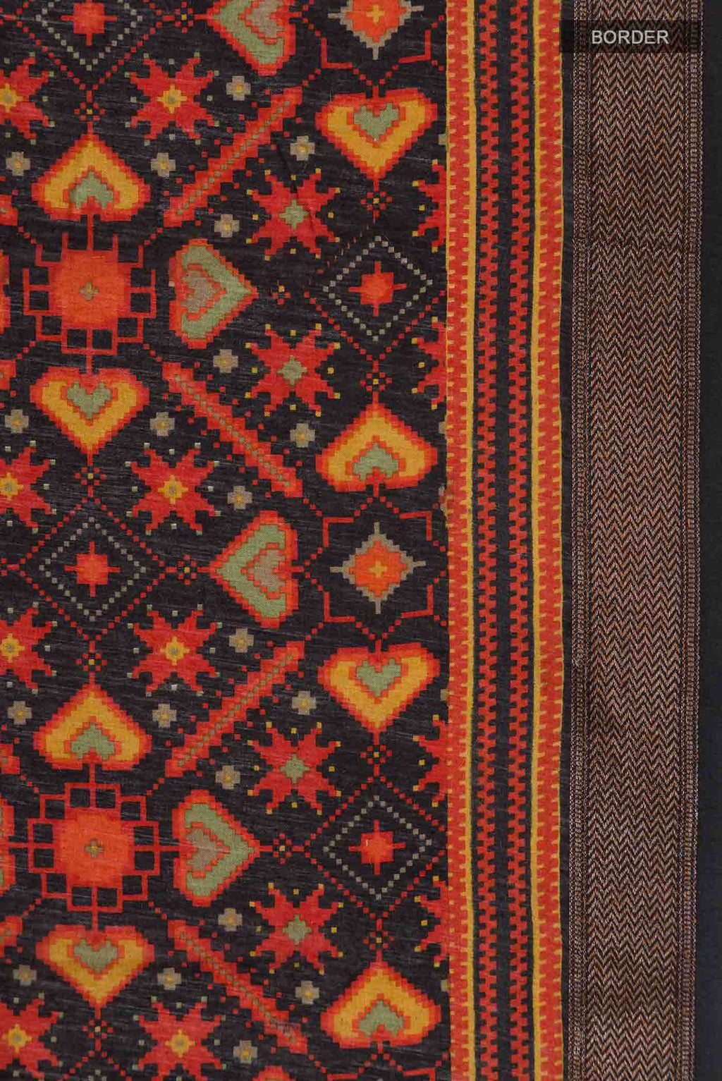 Black Bhagalpuri Tussar Silk Saree