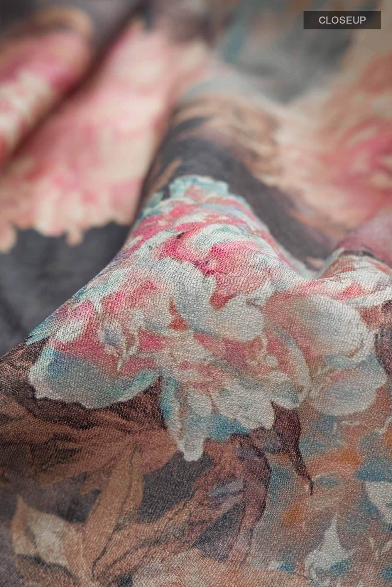 Blue Tussar Silk Saree