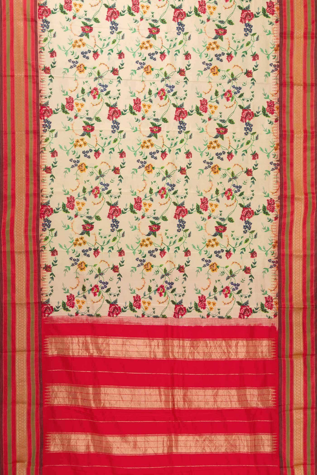 Pure Silk Pure Zari Sandal Kanchipuram Saree