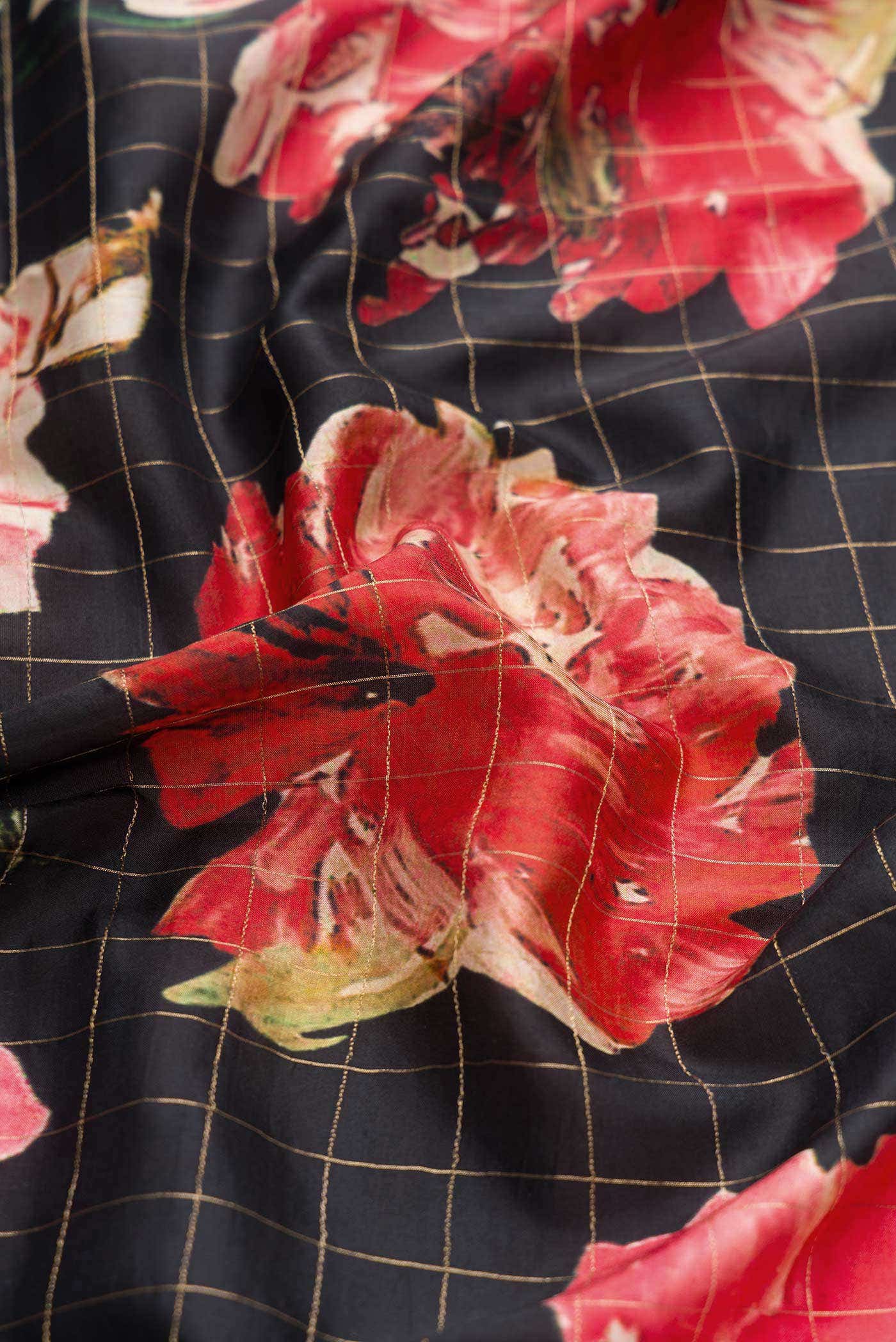 Black Kanchipuram Silk Saree