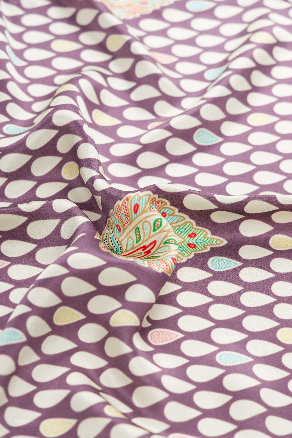 Lavender Mysore Crepe Saree