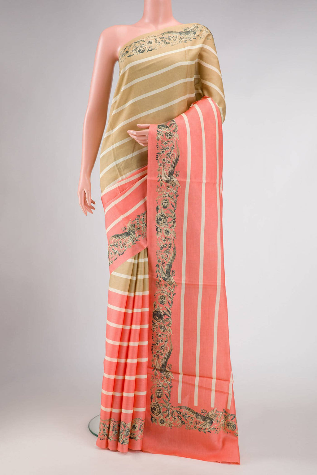 Multi Tussar Silk Saree