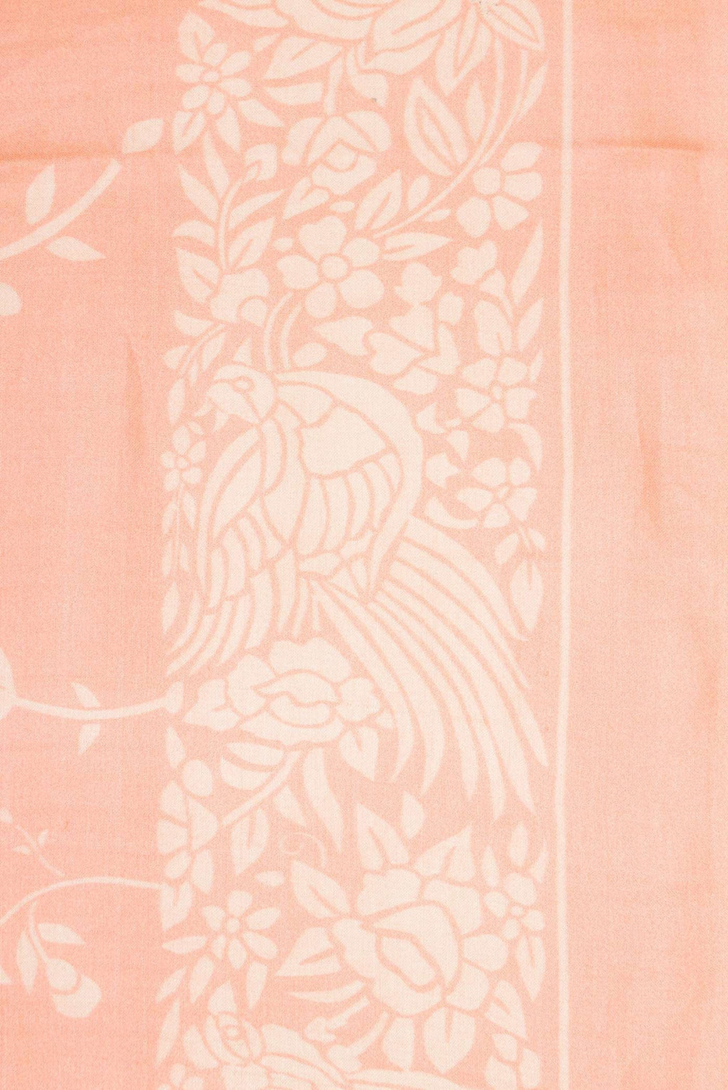 Golden Peach Tussar Silk Saree