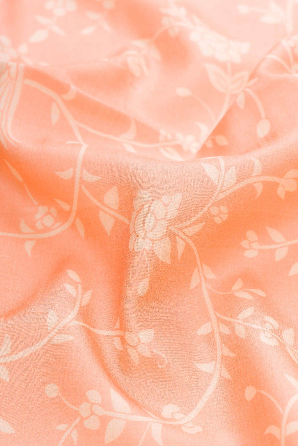 Golden Peach Tussar Silk Saree