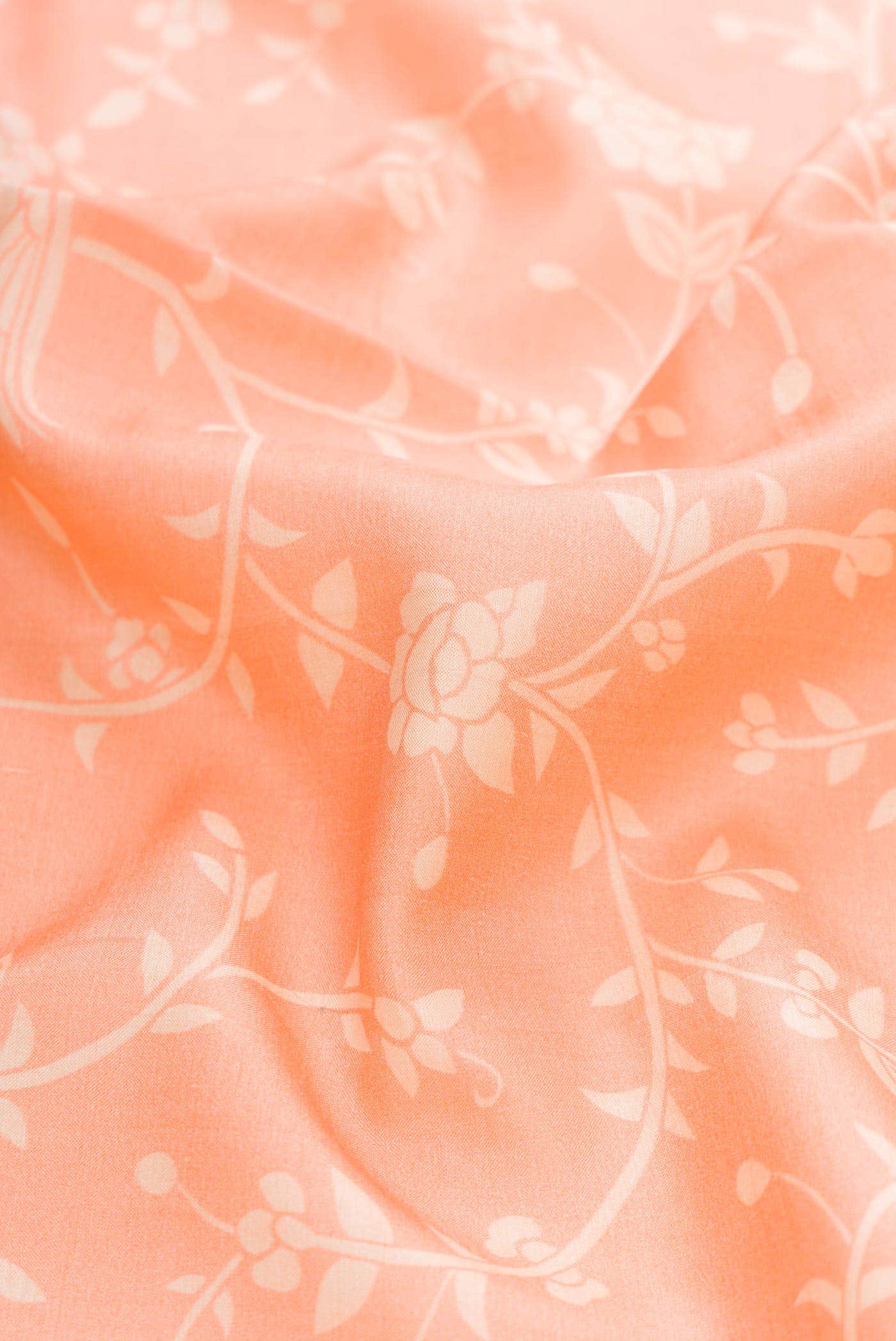 Golden Peach Tussar Silk Saree
