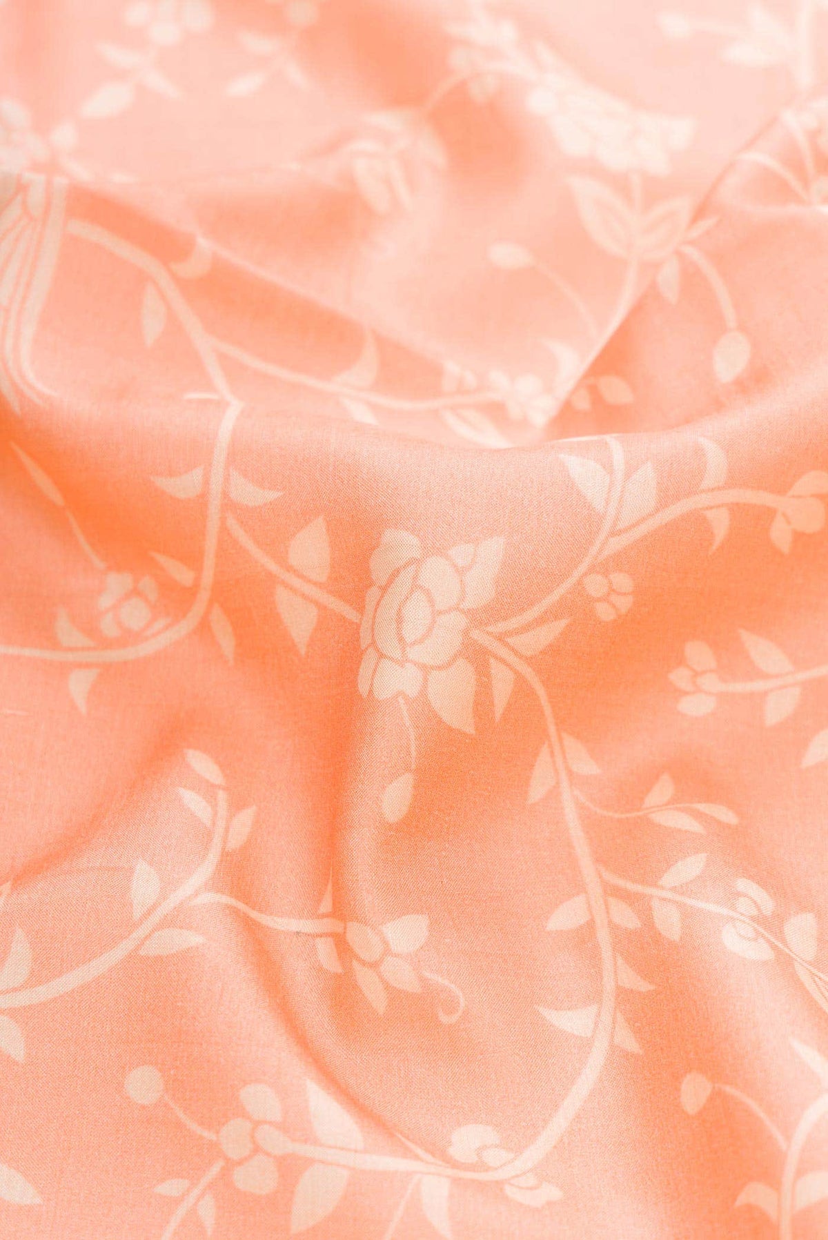 Golden Peach Tussar Silk Saree