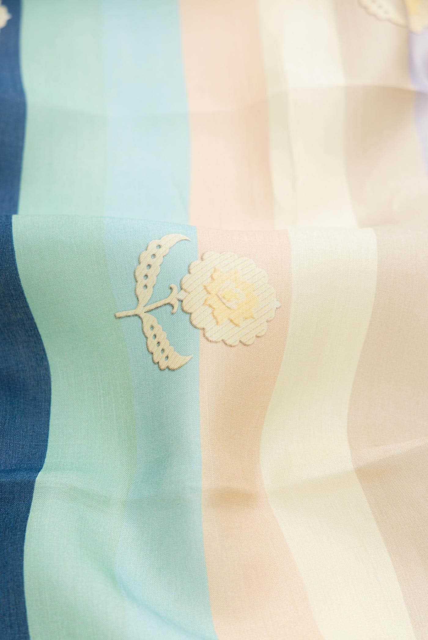 Multi Tussar Silk Saree