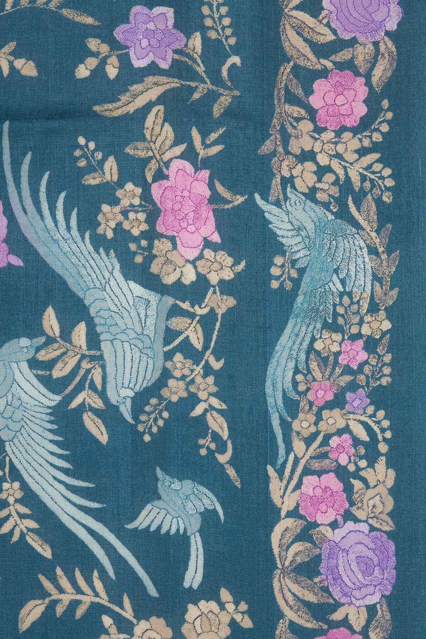 Maya Blue Tussar Silk Saree