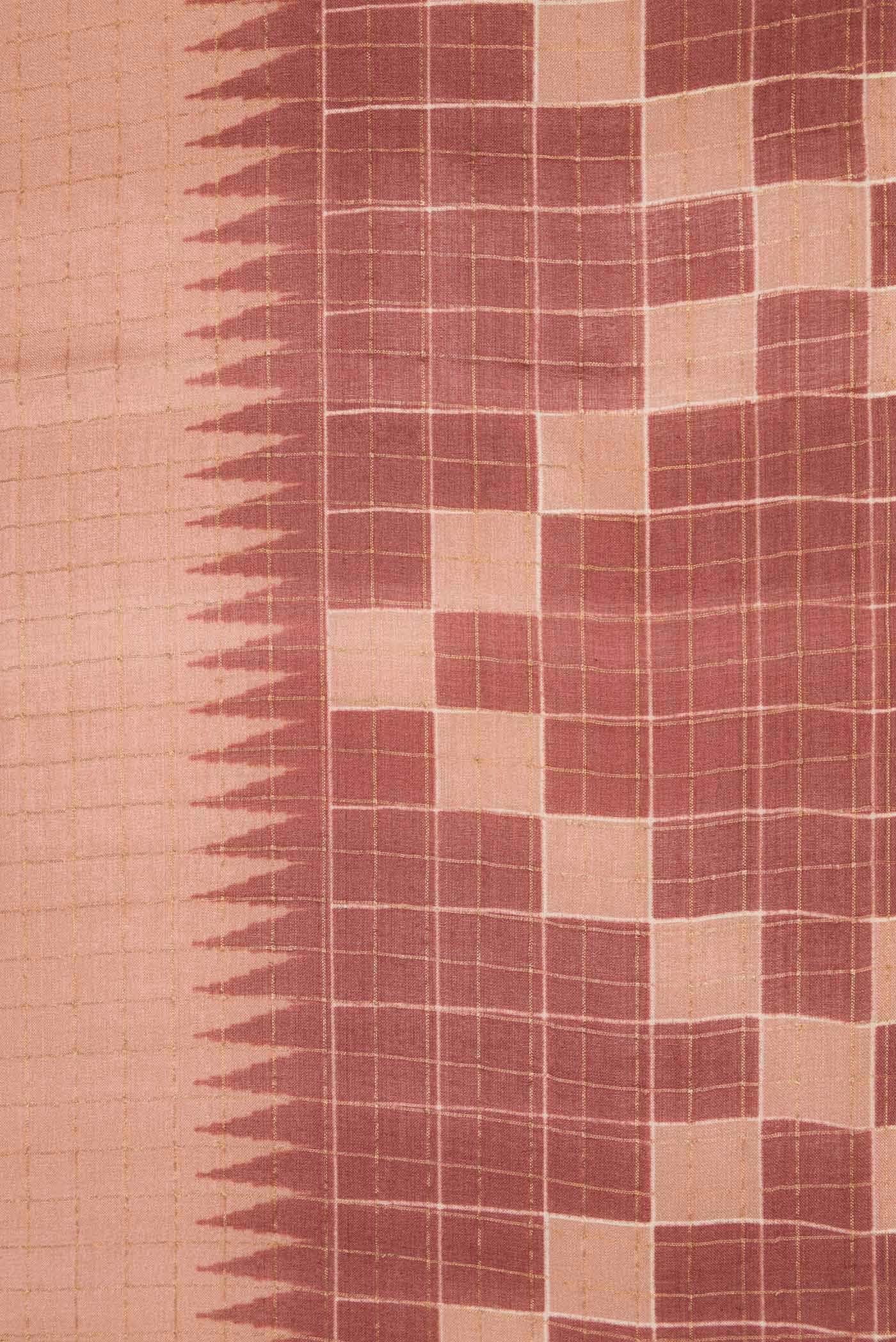 Bronze Dual Tone Tussar Silk Saree
