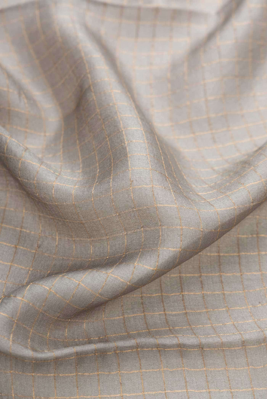 Grey Dual Tone Tussar Silk Saree