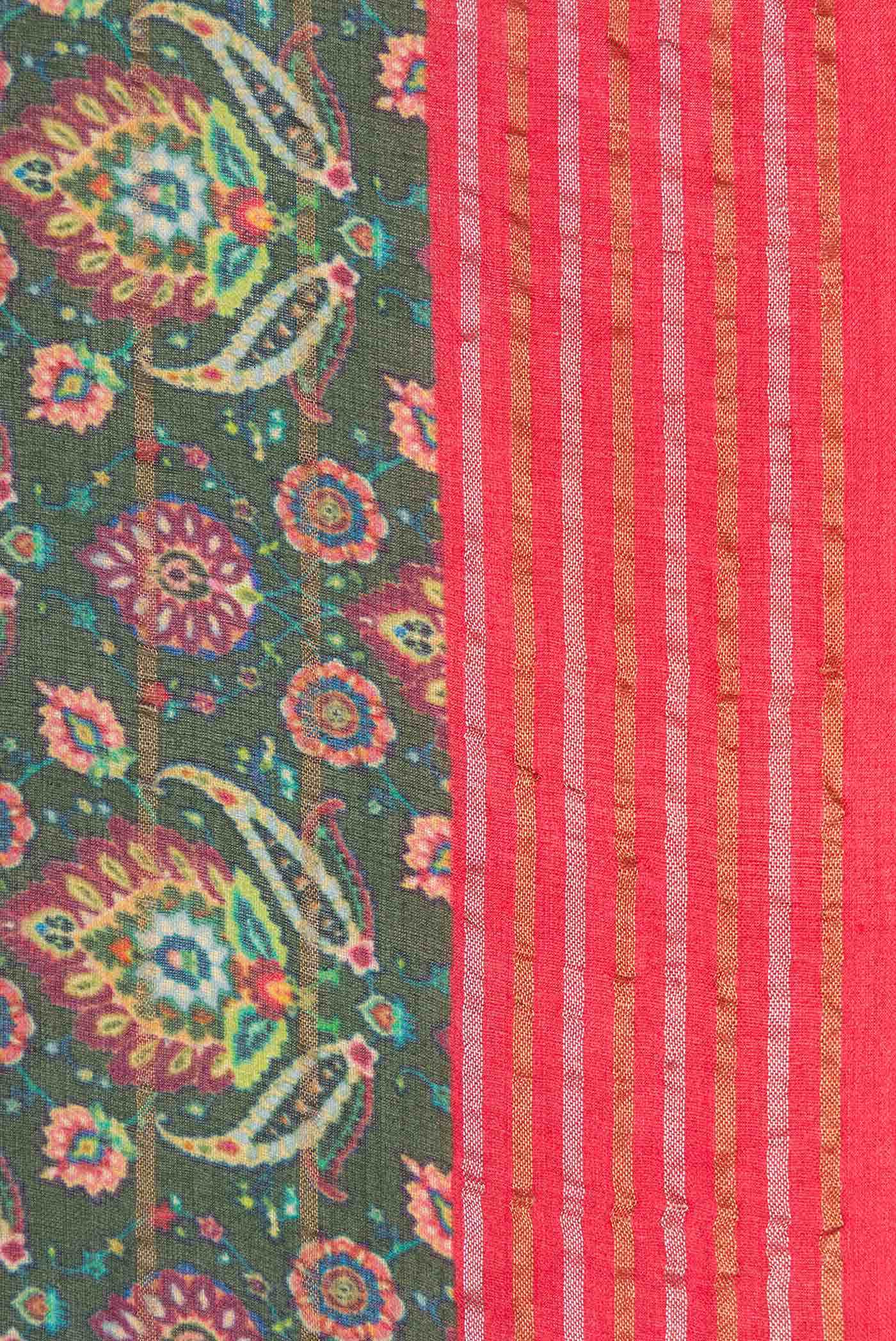 Green Tussar Silk Saree