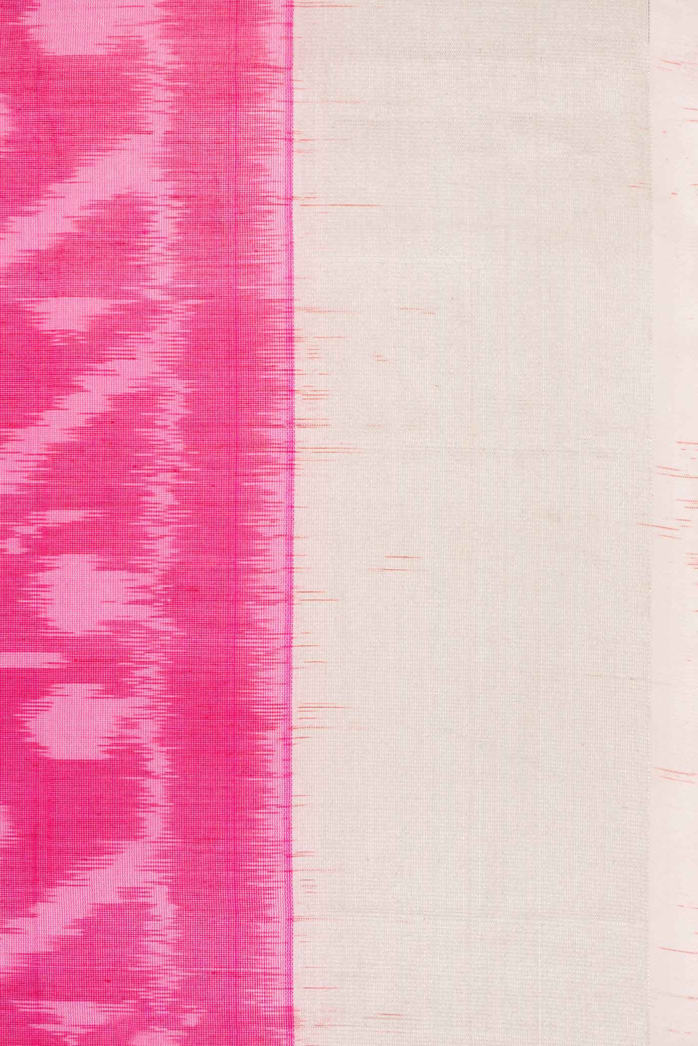 Pink Dual Tone Silk Cotton Saree