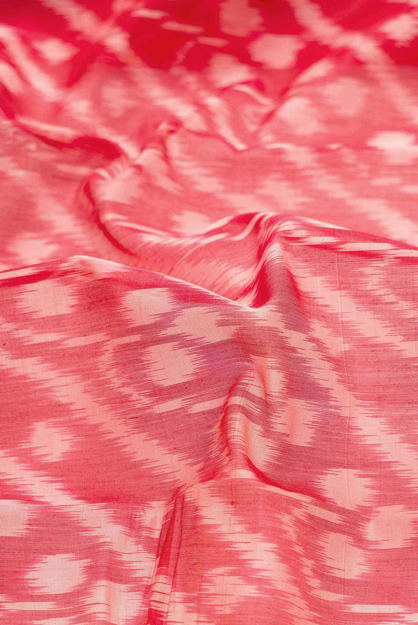 Red Dual Tone Silk Cotton Saree