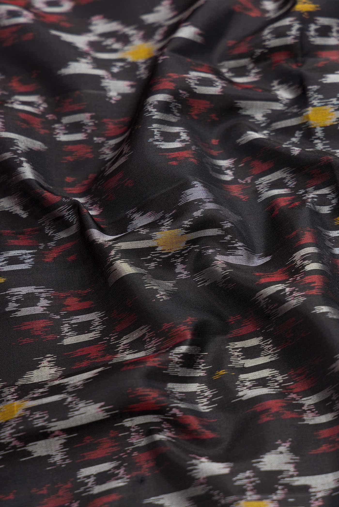 Black Dual Tone Soft Silk Saree