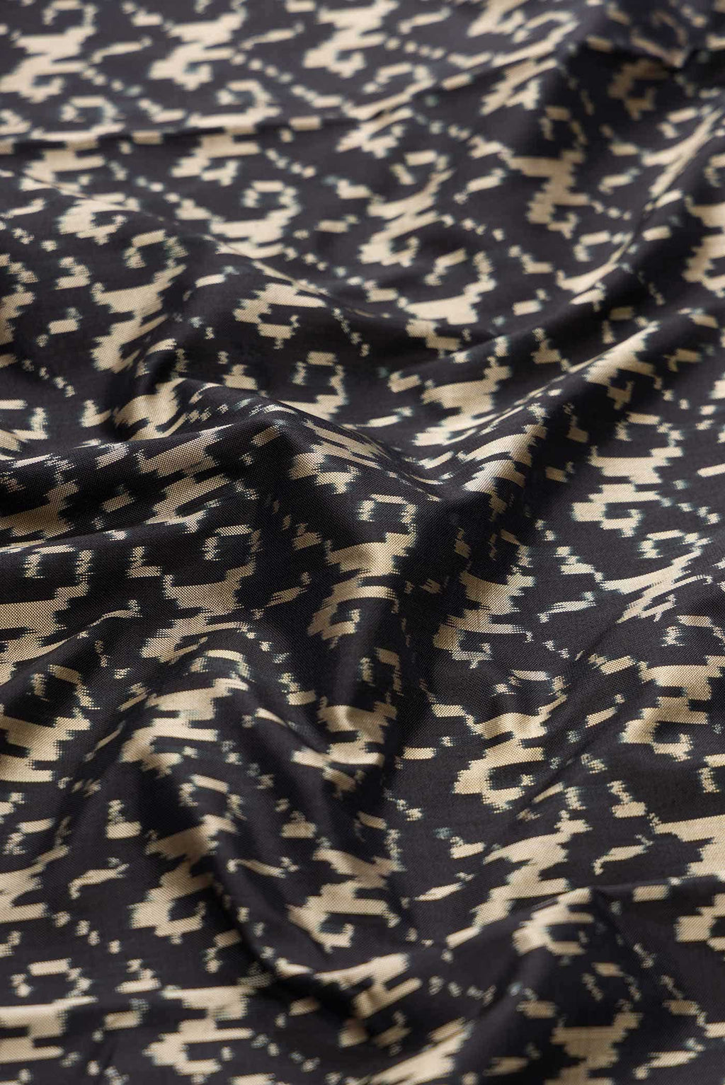 Black Double Ikat Saree