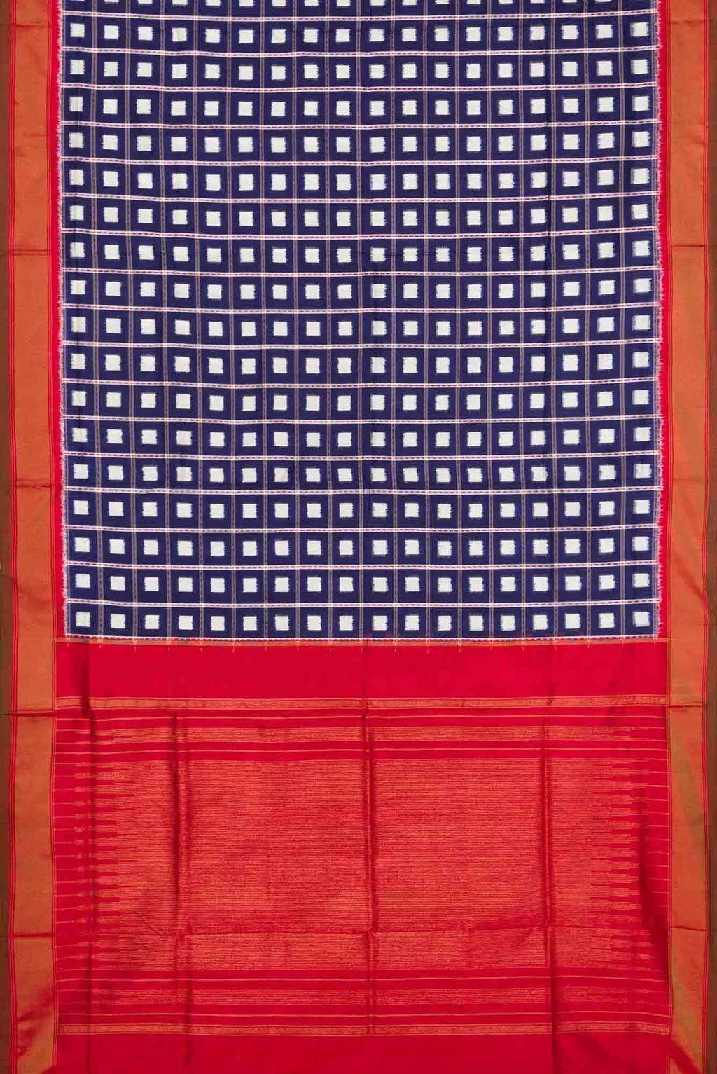 Violet Dual Tone Double Ikat Saree