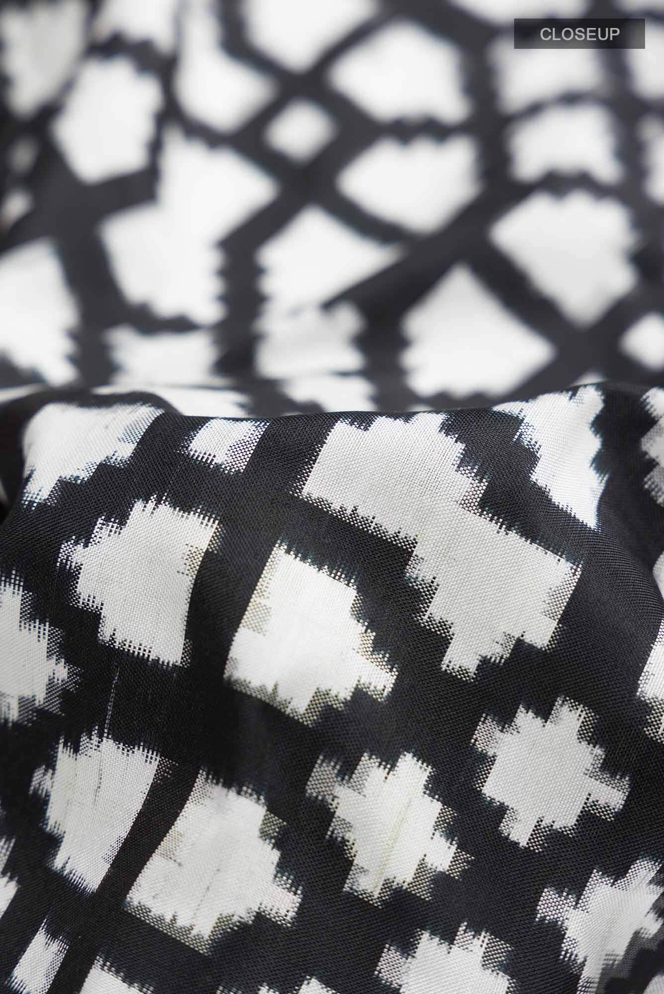 Black Pochampally Silk Saree
