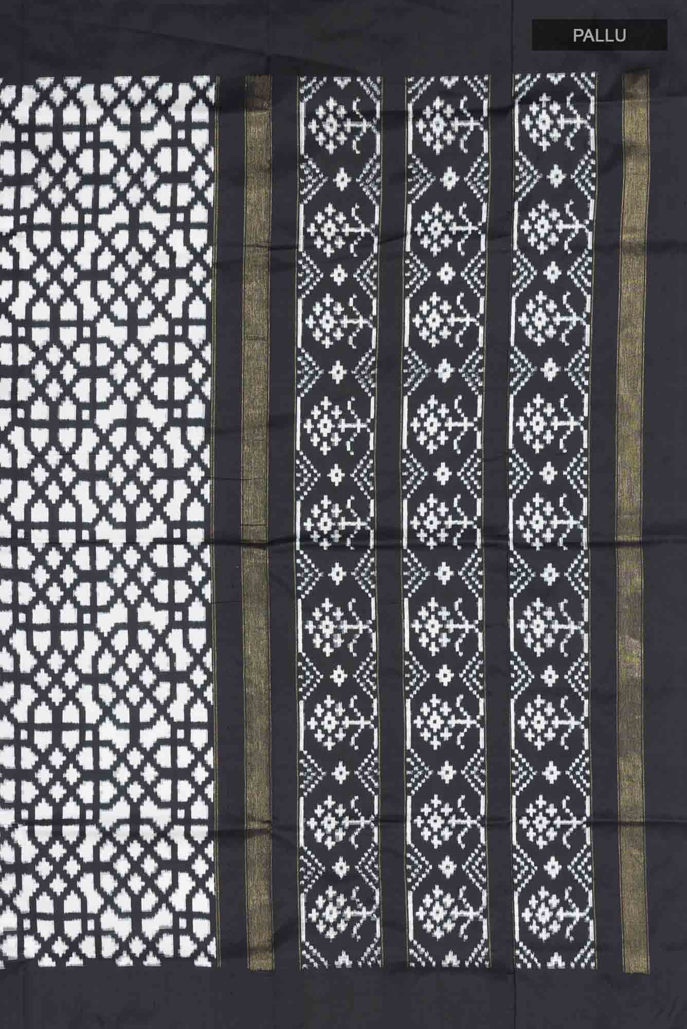 Black Pochampally Silk Saree
