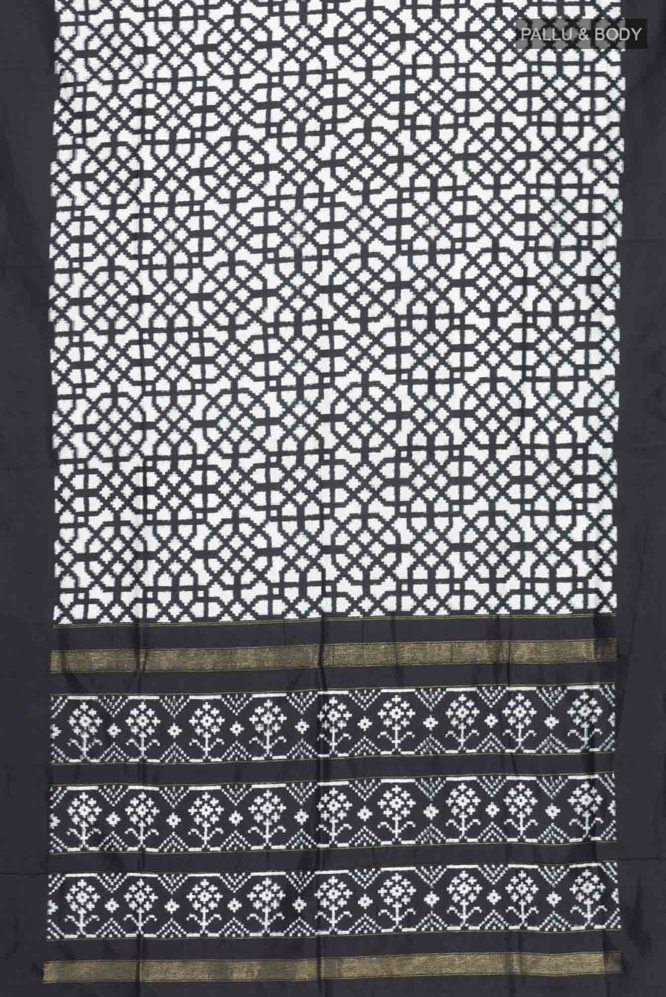 Black Pochampally Silk Saree
