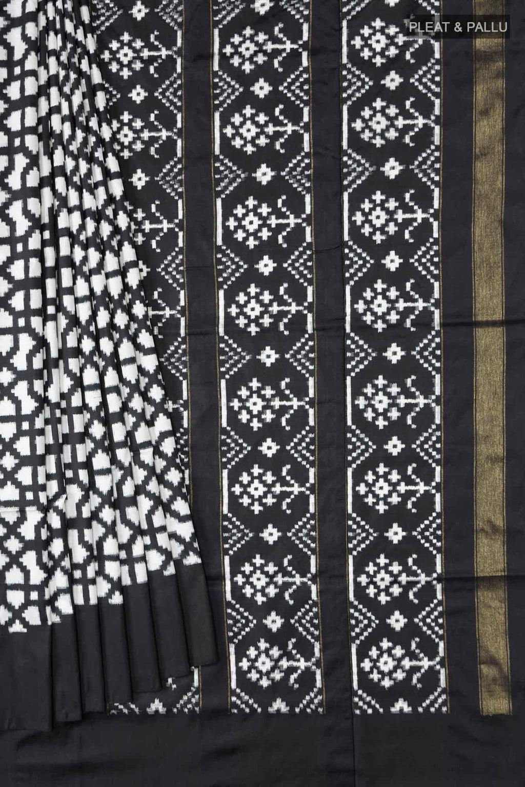 Black Pochampally Silk Saree