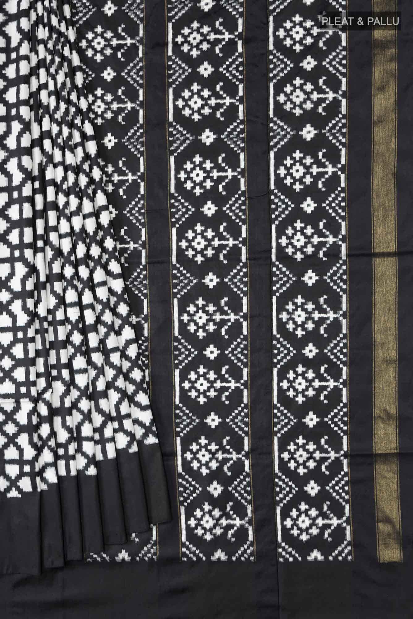 Black Pochampally Silk Saree