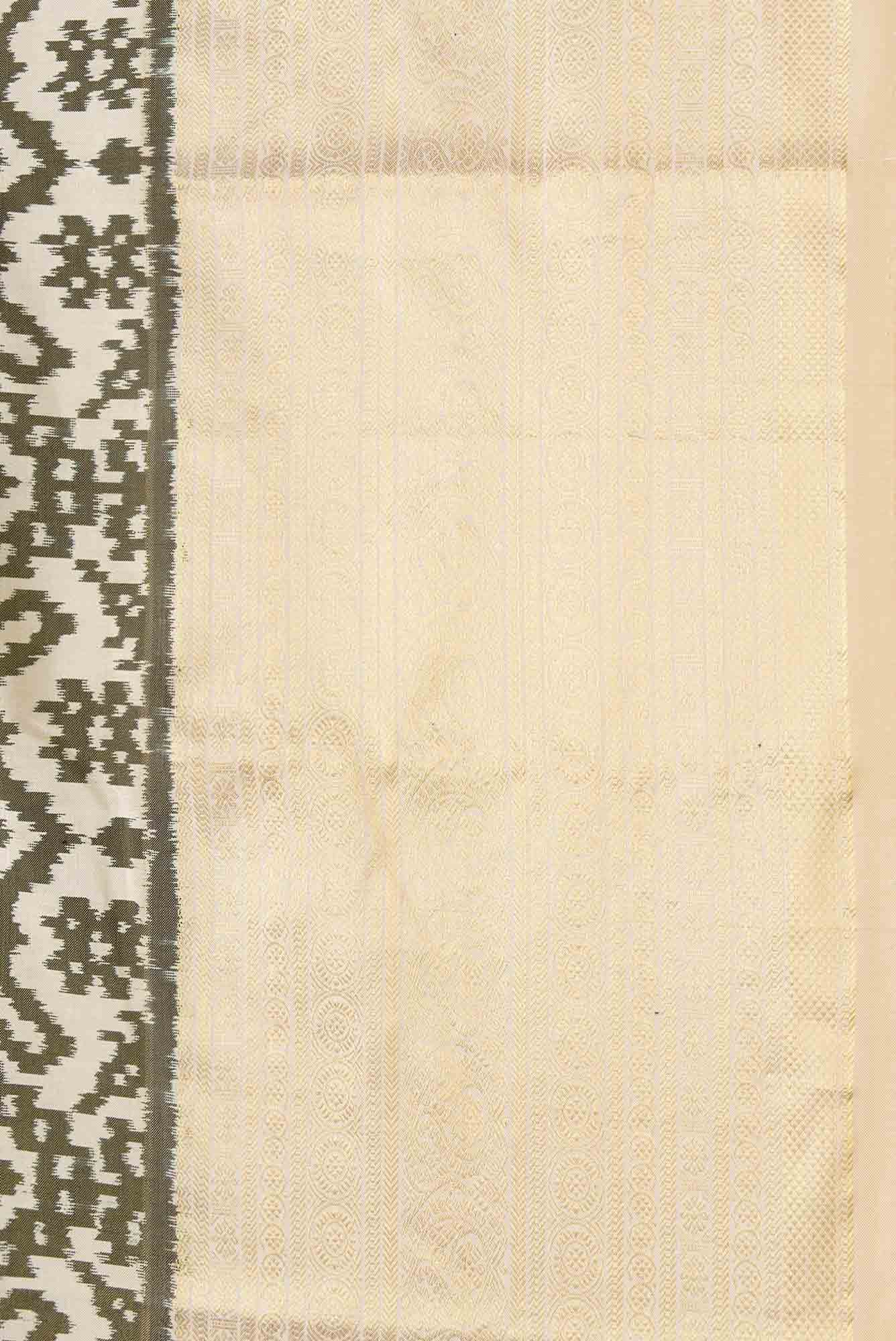 Sandal Dual Tone Double Ikat Saree