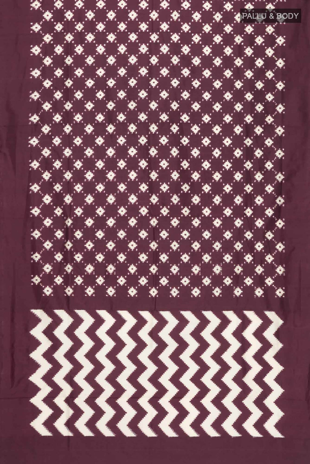 Brown Pochampally Silk Saree