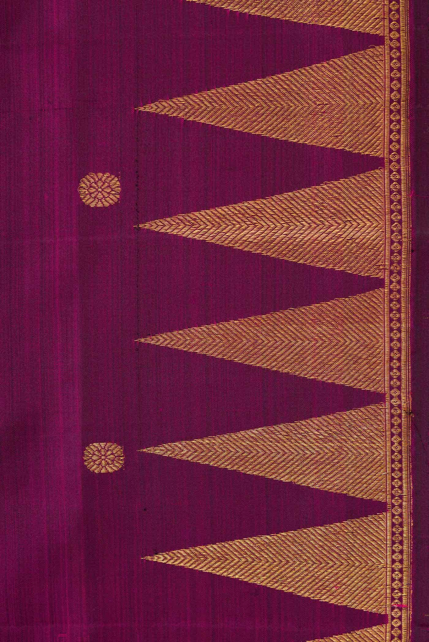 Magenta Dual Tone Kanchipuram Silk Saree