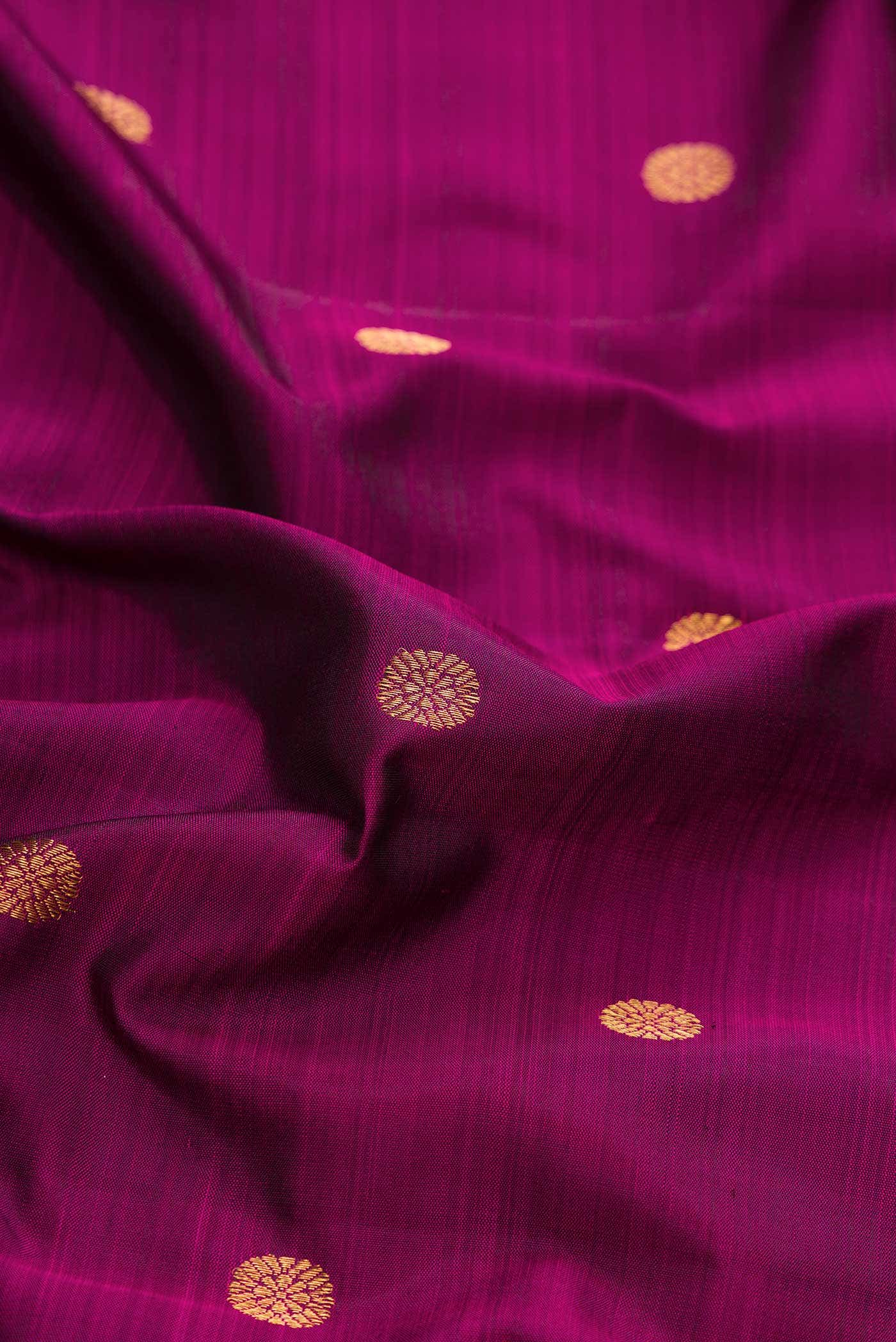 Magenta Dual Tone Kanchipuram Silk Saree